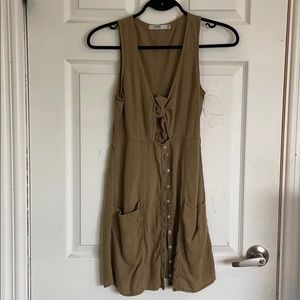 OBEY front tie dress size xsmall